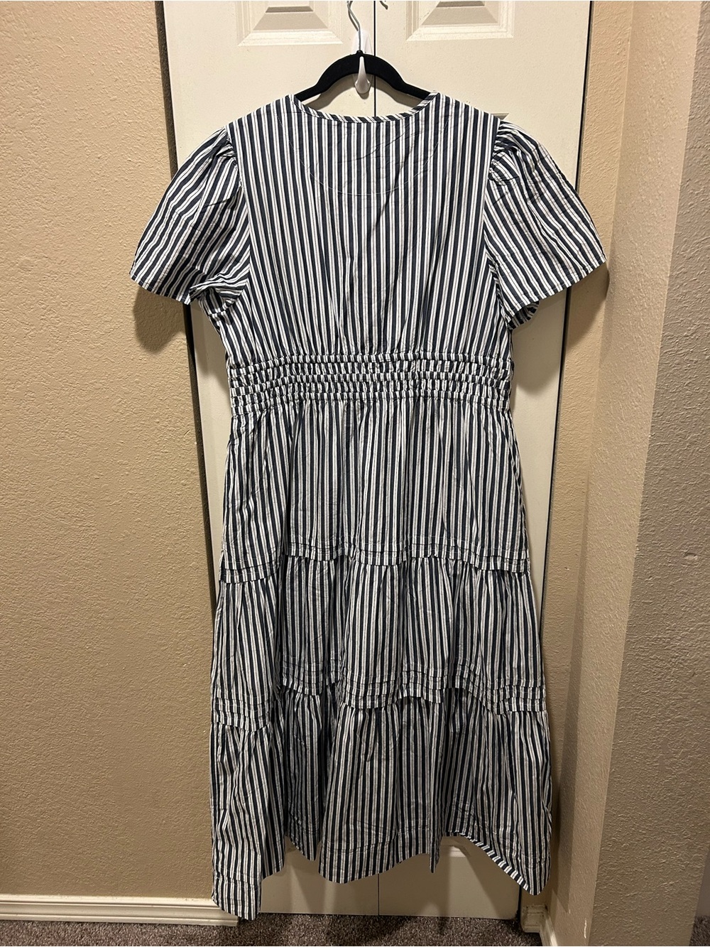 Quince Striped Tiered Maxi Dress - Picture 10 of 16